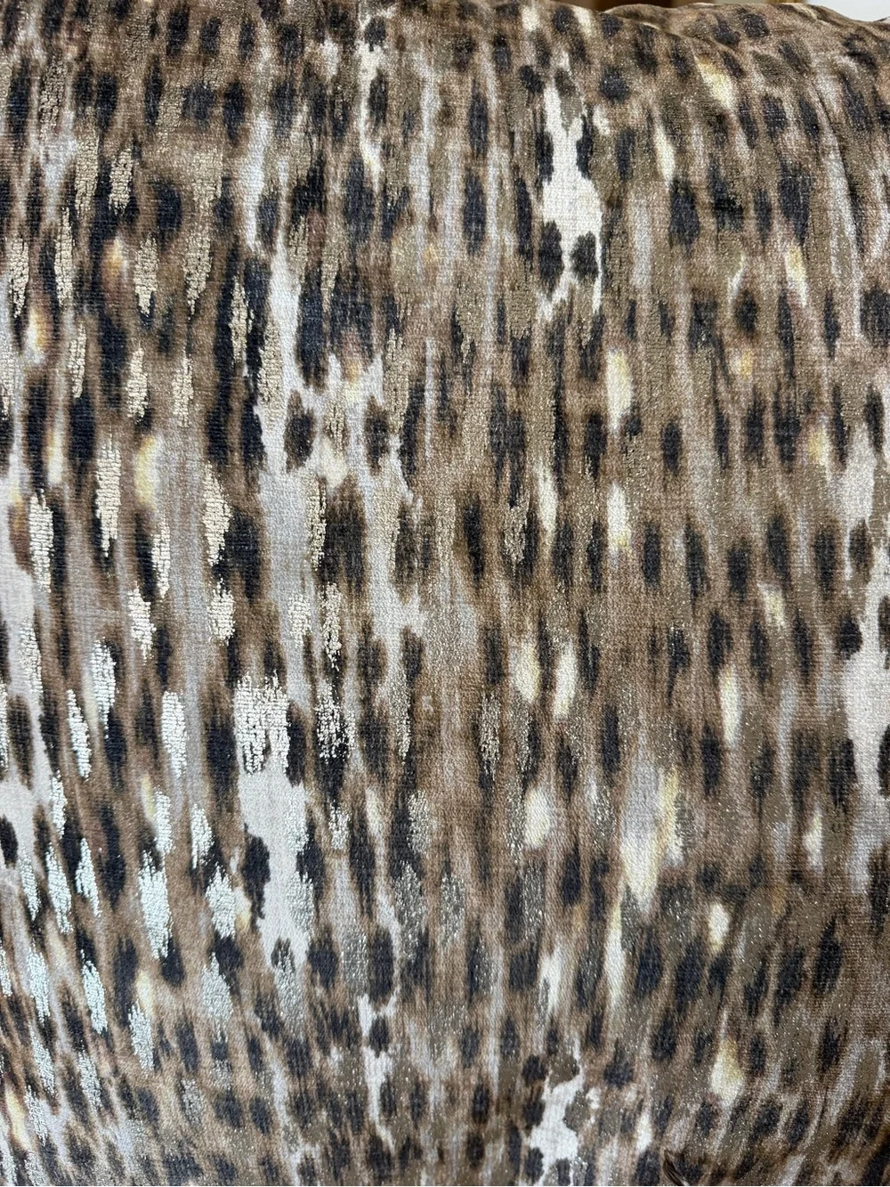 Z Gallerie Brown and Cream Abstract Pattern Accent Pillows